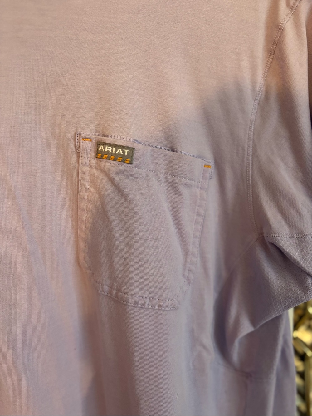 Ariat Lavender Short Sleeve Logo Tee - Picture 3 of 6